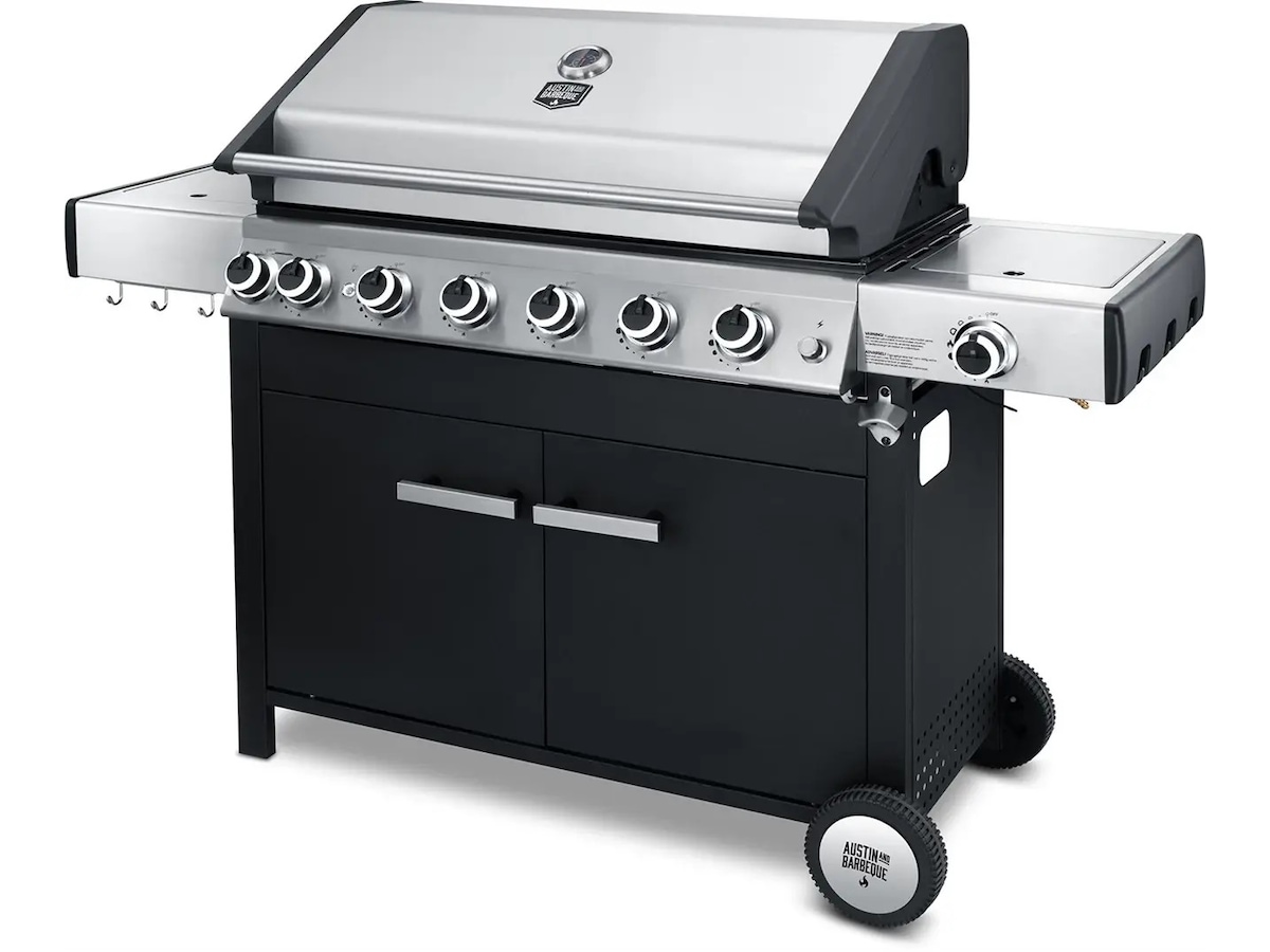 Austin and Barbeque Gasgrill 6+2 brännare Utomhusgrillar
