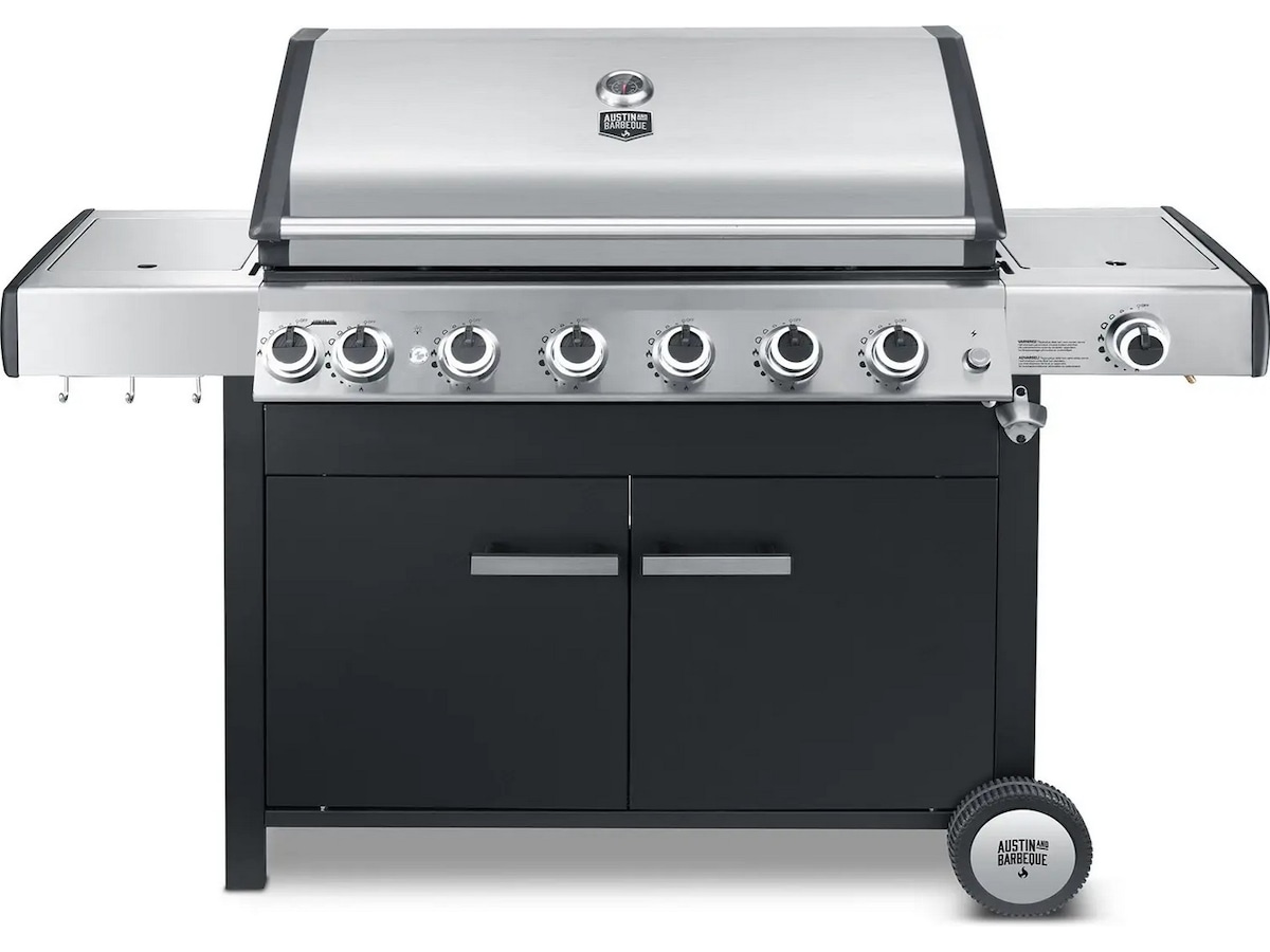 Austin and Barbeque Gasgrill 6+2 brännare Utomhusgrillar