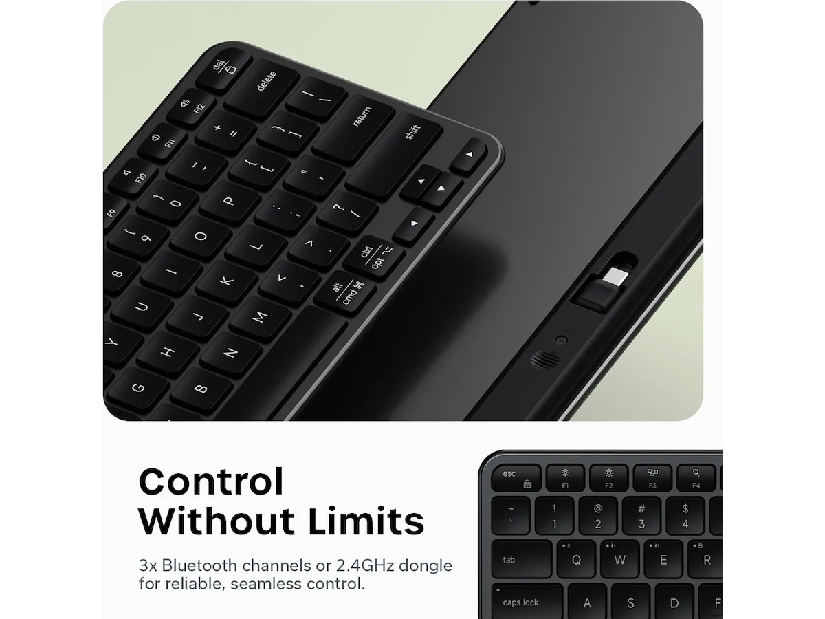 Satechi EX1 Slim trådlöst tangentbord nordisk layout Tangentbord