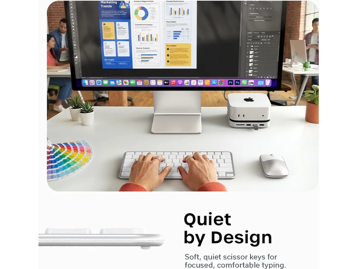 Satechi EX1 Slim trådlöst tangentbord nordisk layout Tangentbord