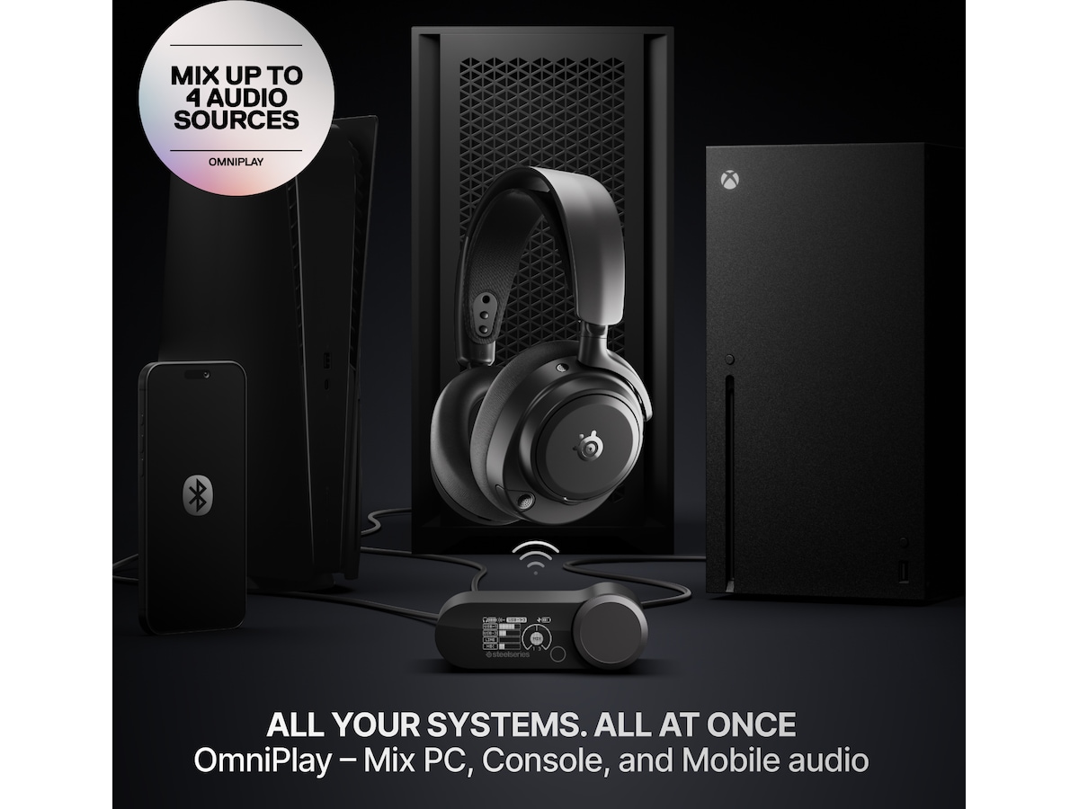 SteelSeries Arctis Nova Pro Omni trådlöst gaming-headset (svart) Gamingheadset