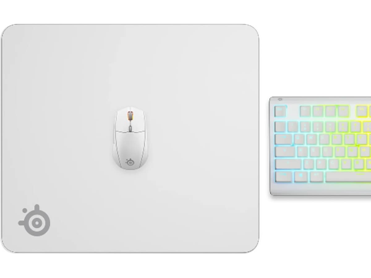 SteelSeries QcK Large musematta (vit) Gamingmusmatta