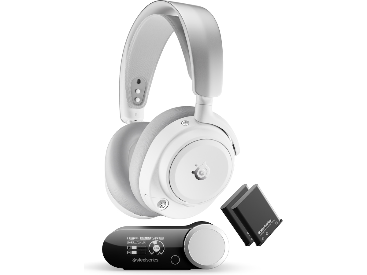 SteelSeries Arctis Nova Pro Omni trådlöst gaming-headset (vit) Gamingheadset