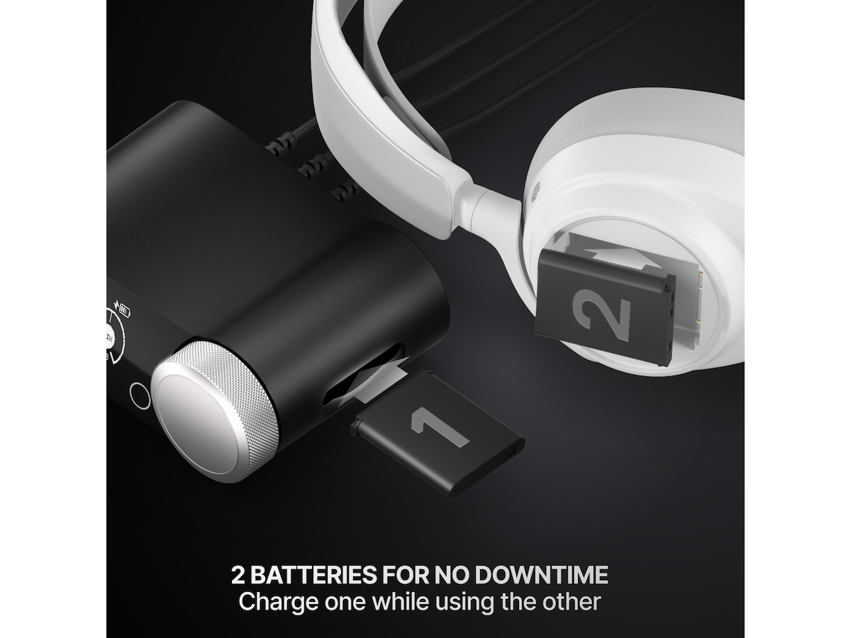 SteelSeries Arctis Nova Pro Omni trådlöst gaming-headset (vit) Gamingheadset