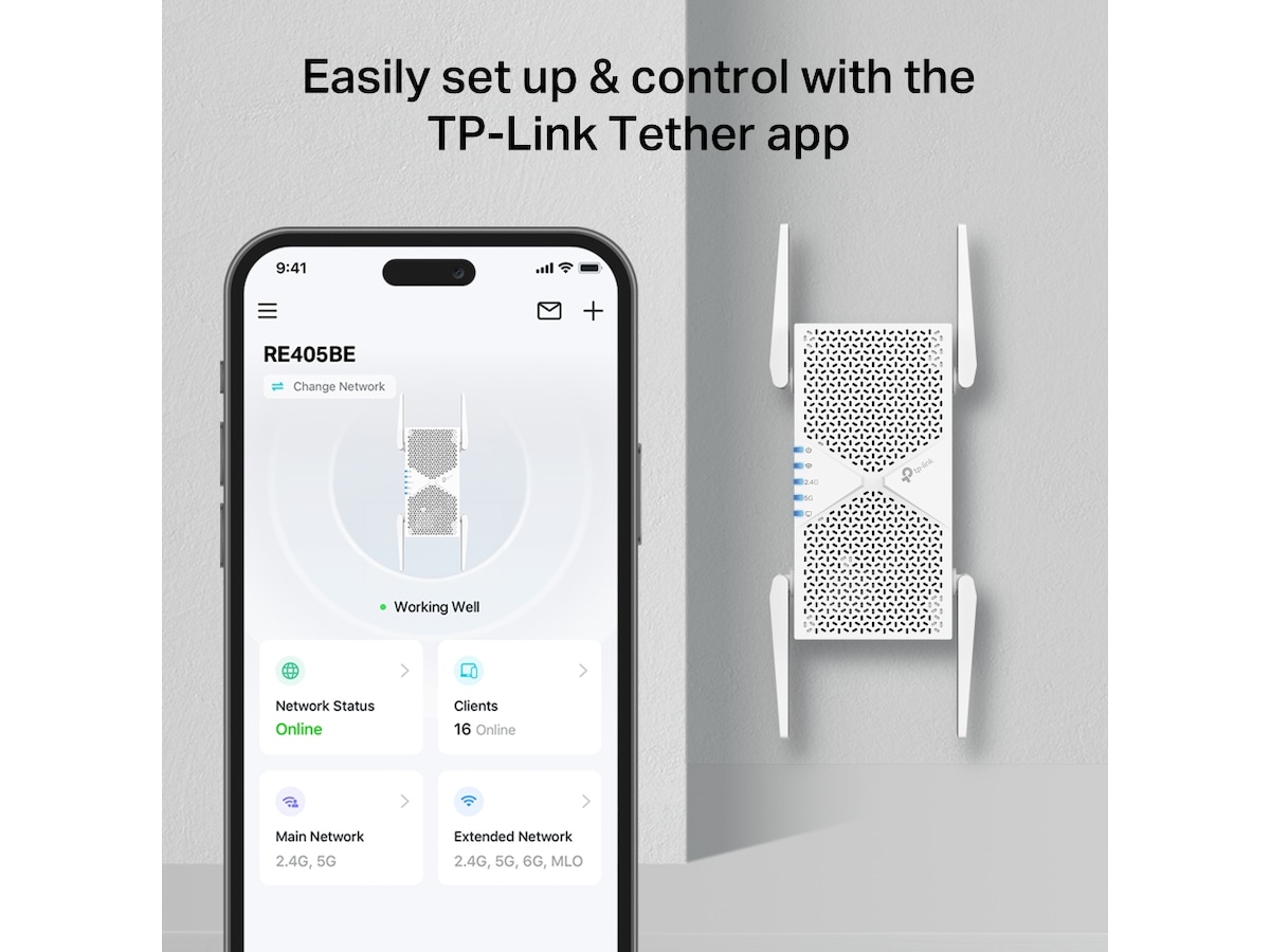 TP-Link RE405BE räckviddförstärkare Range Extender