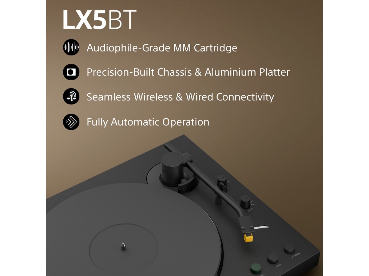 Sony PS-LX5BT trådlös skivspelare med Bluetooth Skivspelare