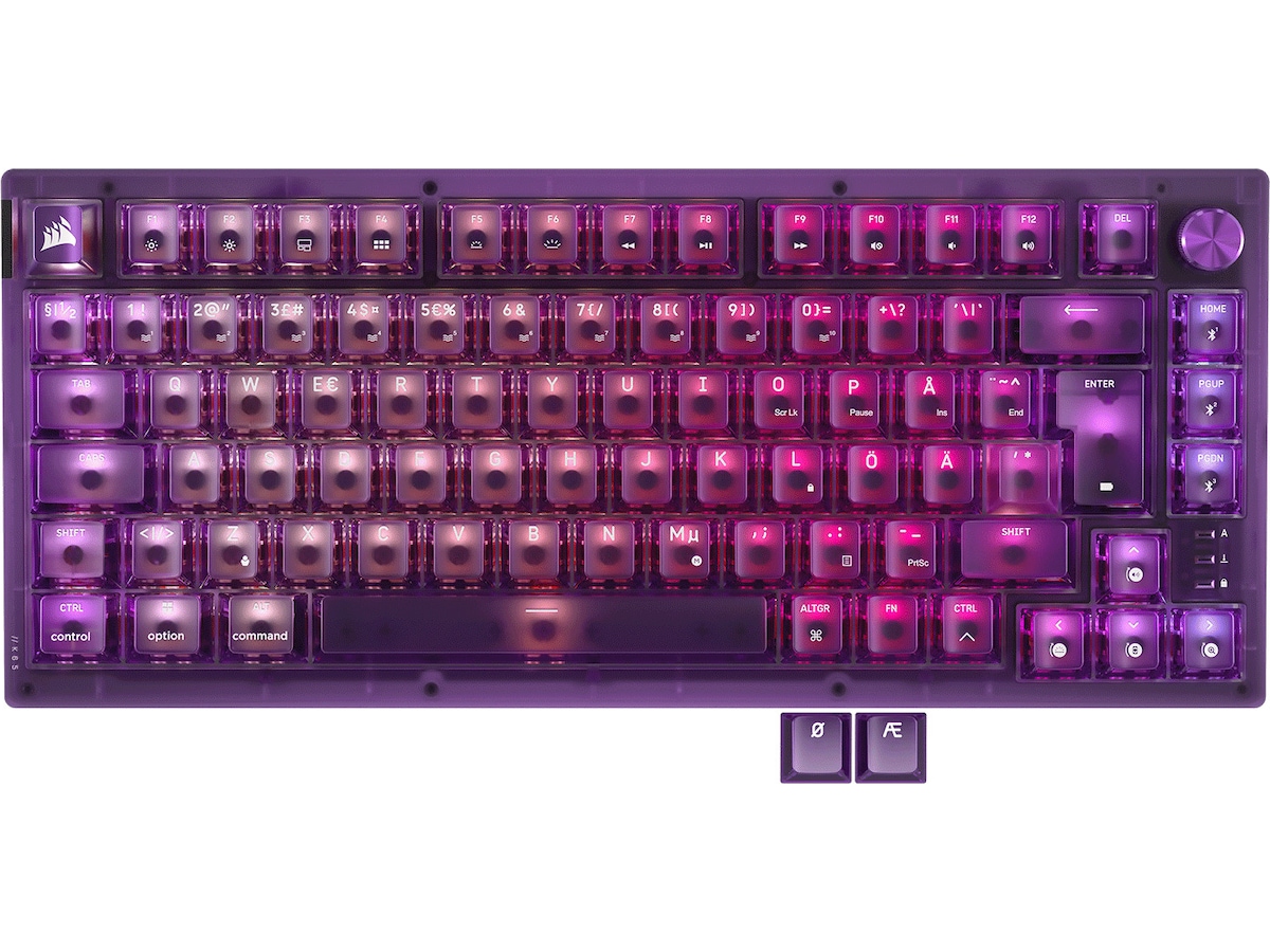 CORSAIR K65 PLUS WIRELESS Gaming Tangentbord (Atomic Purple) Tangentbord