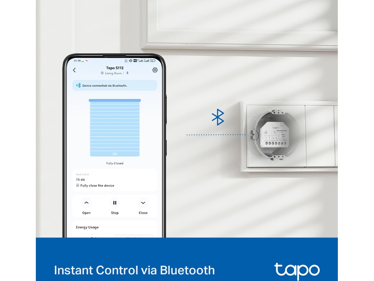 TP-Link Tapo S112 Smart Switch Module Smart energimätning
