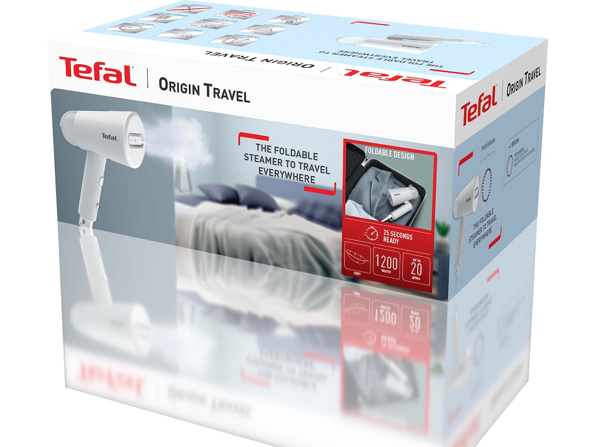 Tefal Origin Travel Ångstrykjärn Grå DT1020E1 1200 W Steamer