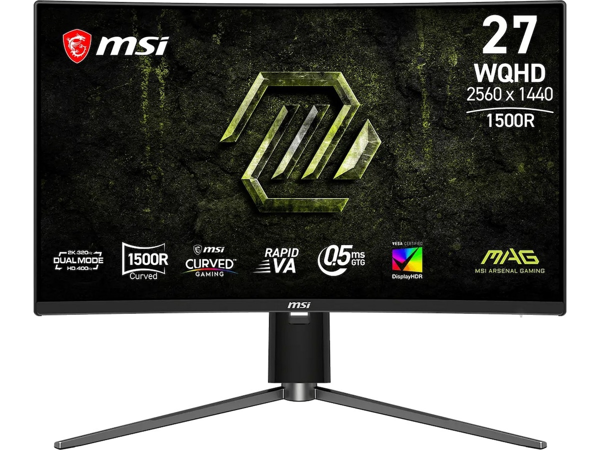 MSI 27" curved gamingskärm MAG 274CQPDF X32 Gamingskärmar
