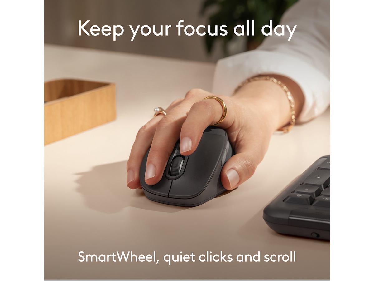 Logitech Signature Comfort M850 L trådlös mus (graphite) Mus