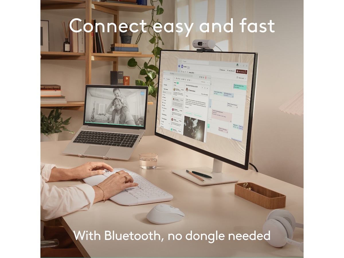 Logitech Signature Comfort M850 L trådlös mus (vit) Mus