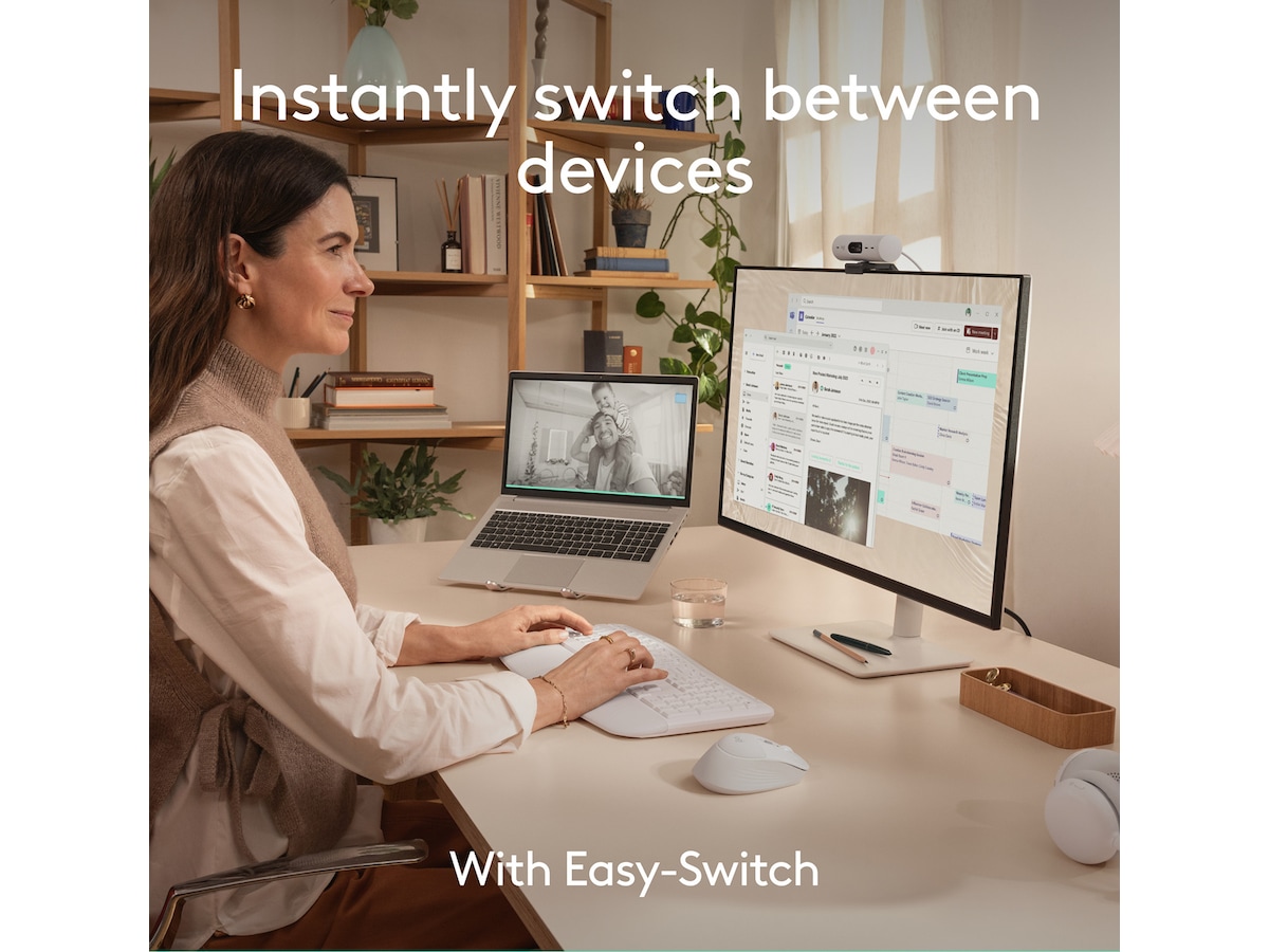 Logitech Signature Comfort M850 L trådlös mus (vit) Mus