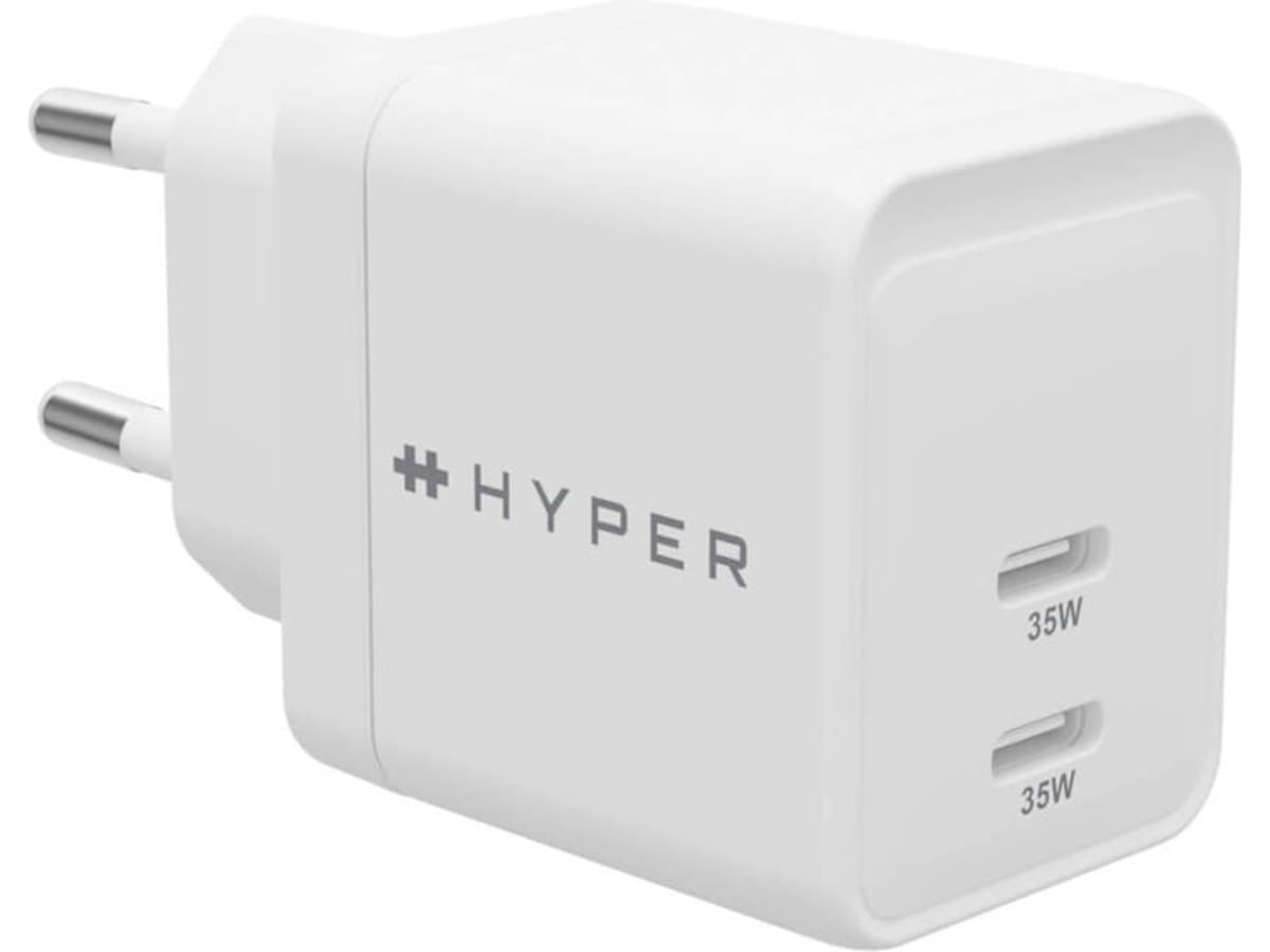 HyperJuice 35W USB-C GaN-laddare (vit) Mobilladdare