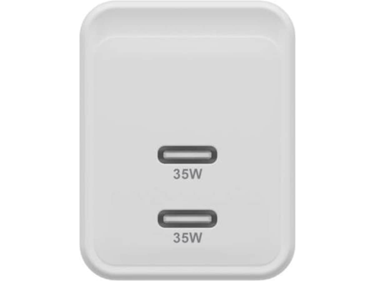 HyperJuice 35W USB-C GaN-laddare (vit) Mobilladdare