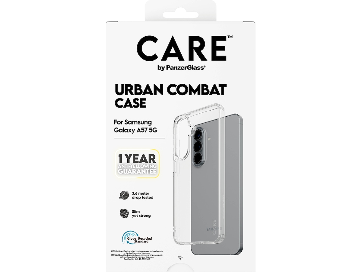 PanzerGlass CARE Galaxy A57 5G Urban Combat fodral (transparent) Mobilskal