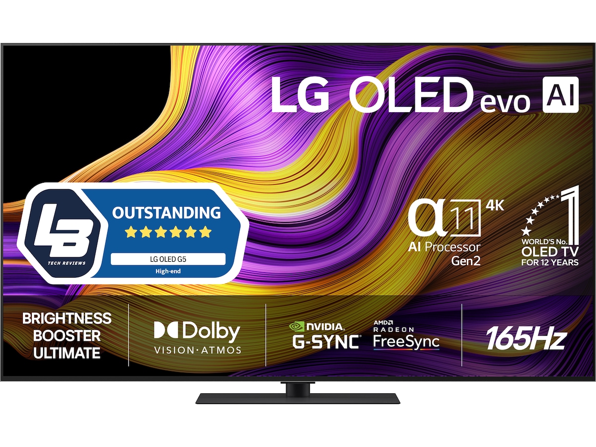 LG 65" G5 AI 4K OLED Smart TV (2025) + ljudplank 60 - 69 tums TV