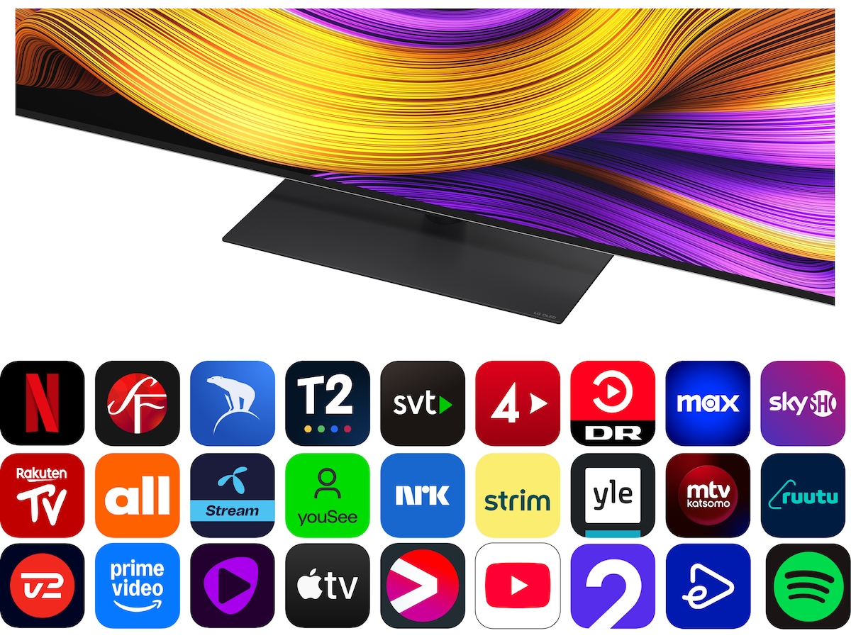 LG 65" G5 AI 4K OLED Smart TV (2025) + ljudplank 60 - 69 tums TV