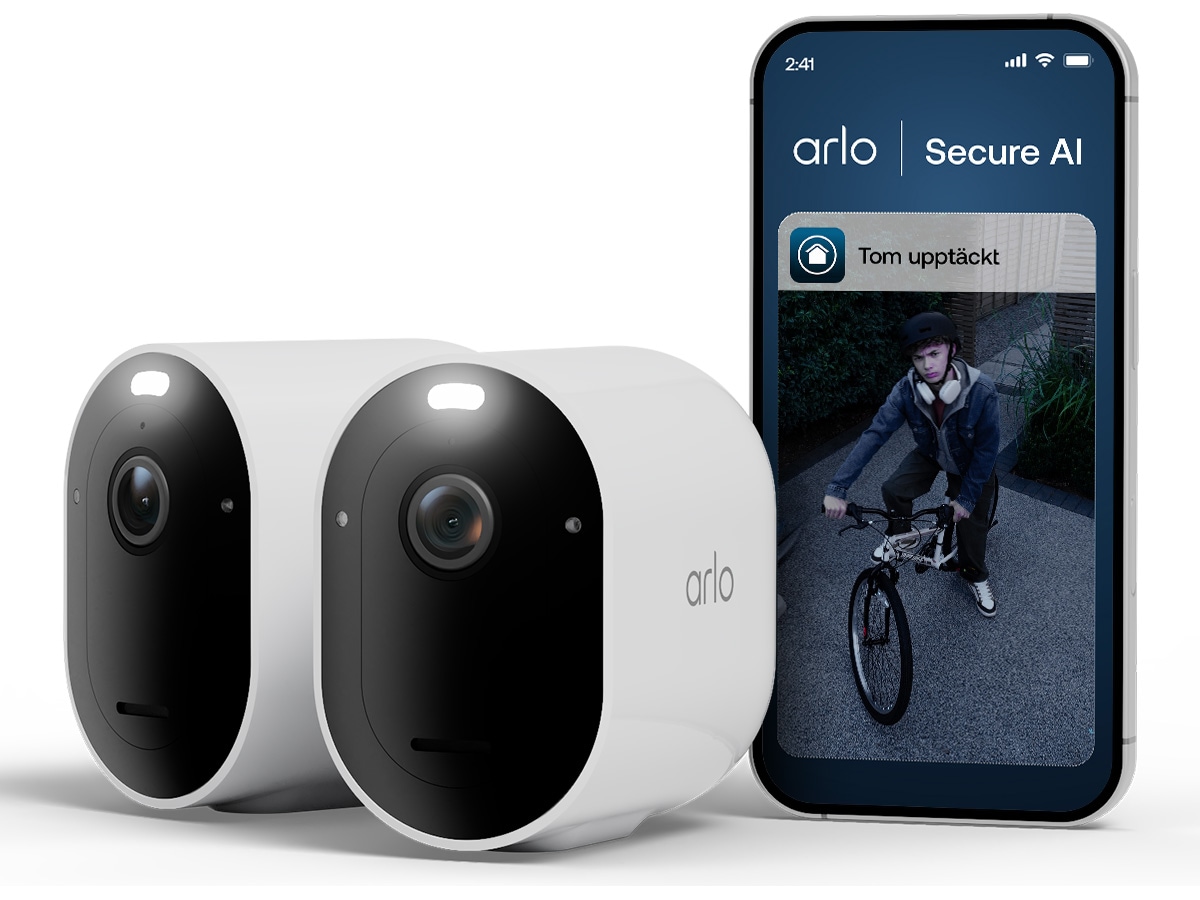 Arlo Pro 6 2K övervakningskamera 2-pack Övervakningskamera