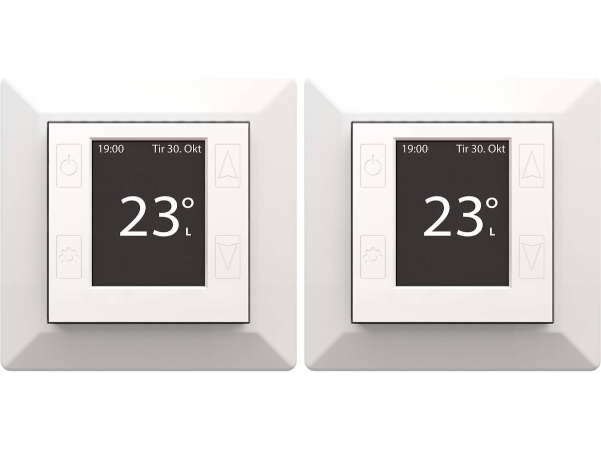 Mill Smart WiFi Golvtermostat 2-pack (matt vit) Tillbehör till värme