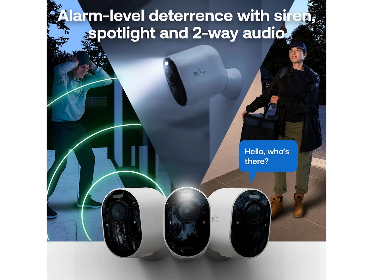 Arlo Ultra 3 4K övervakningskamera 4-pack Övervakningskamera