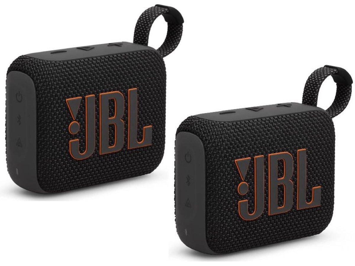JBL GO 4 Trådlös Bluetooth Högtalare 2-pack (Svart) Trådlös / Bluetooth högtalare