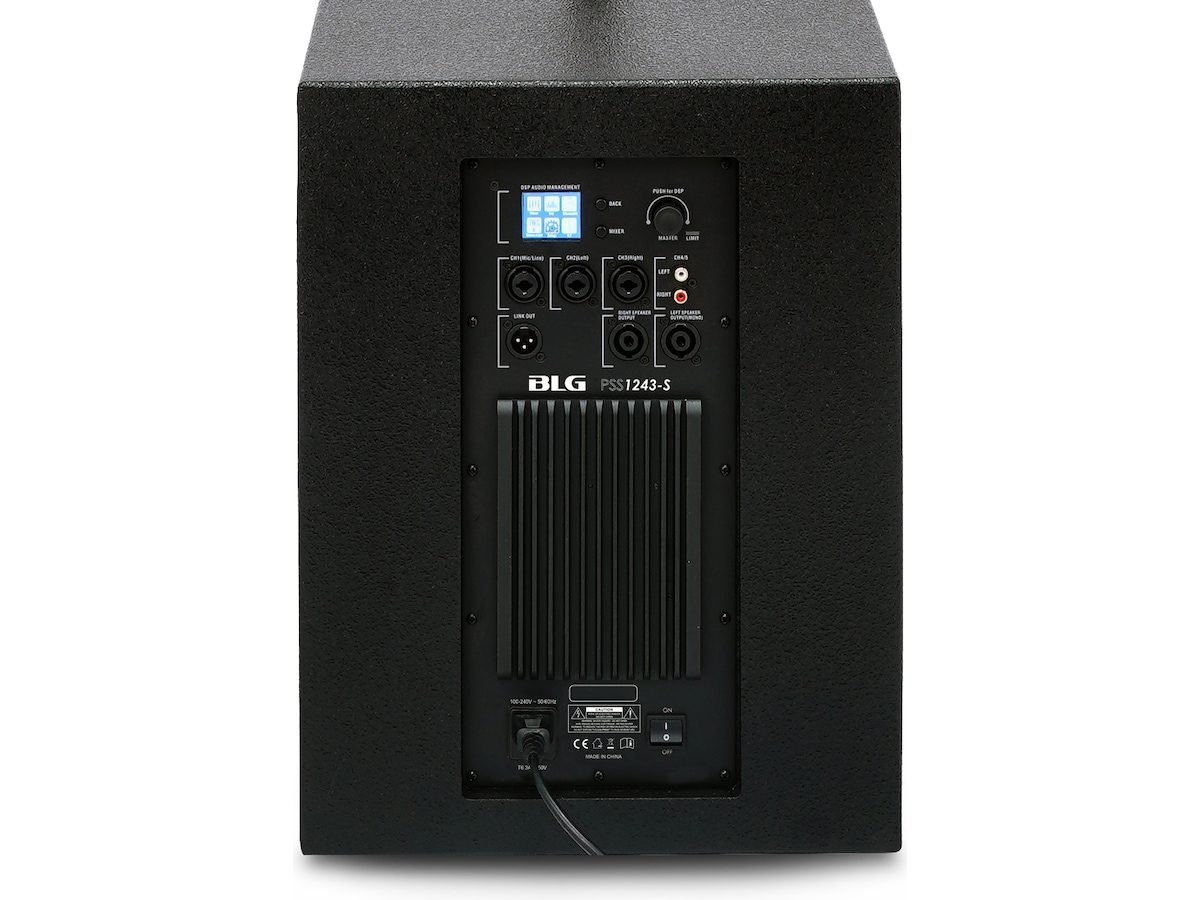 BLG PSS1243 2-Way Active PA-system, 12" Sub, Bluetooth 5.3 Högtalare