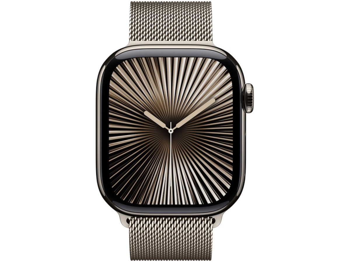 Apple Watch Series 10 GPS + LTE 42mm Titan (naturlig) -B-Grade Demo watches