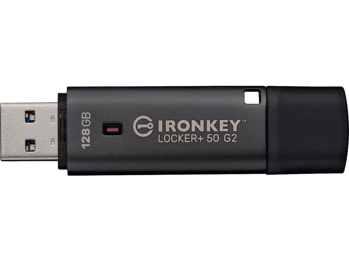 Kingston IronKey Locker+ 50 G2 128GB USB-minnepinne Krypto
