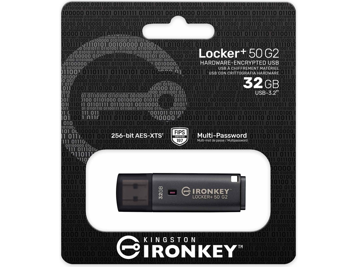 Kingston IronKey Locker+ 50 G2 32GB USB-minnepinne Krypto