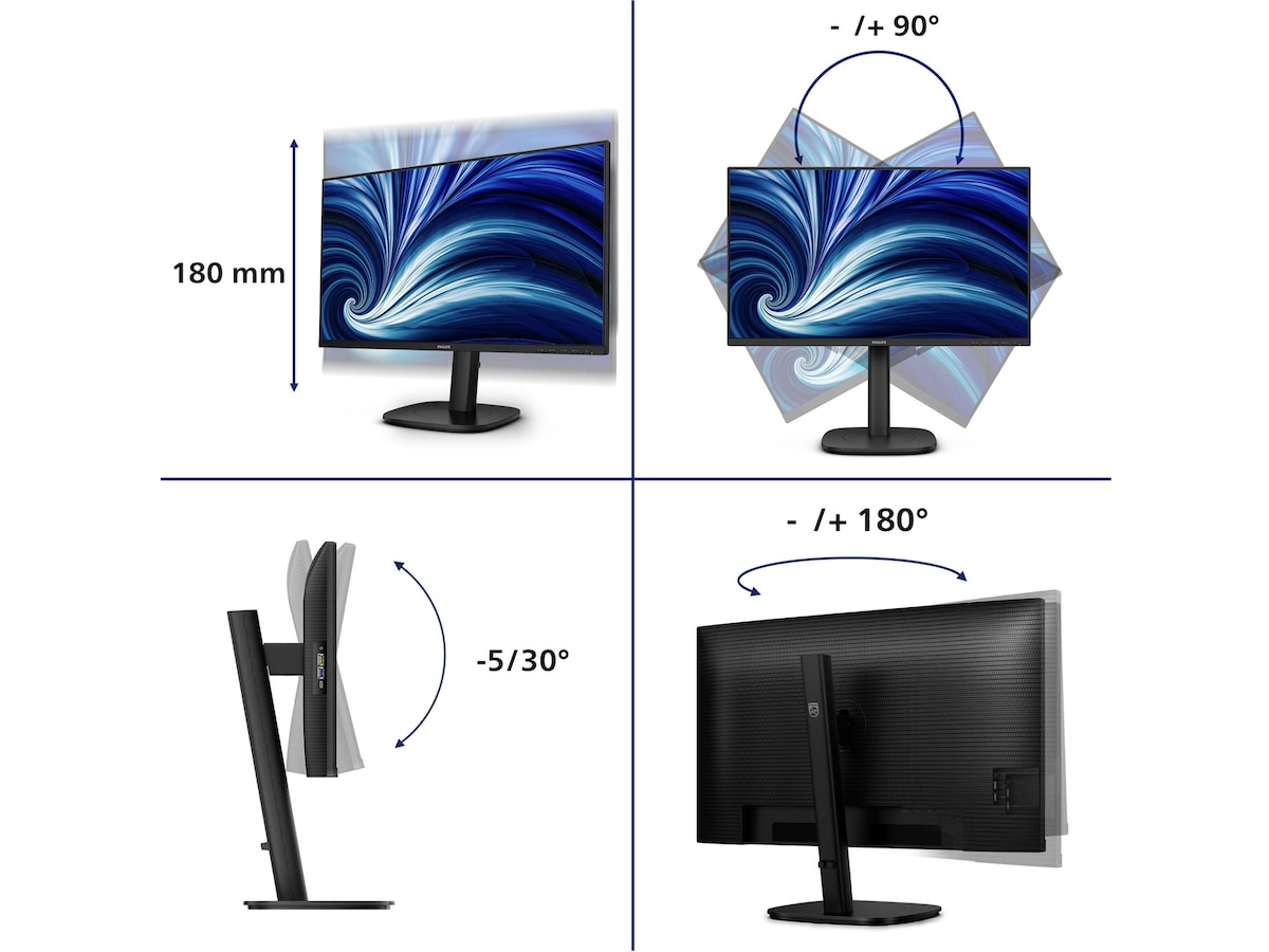 Philips 24" skärm 24B2U3301D/00 Bildskärmar