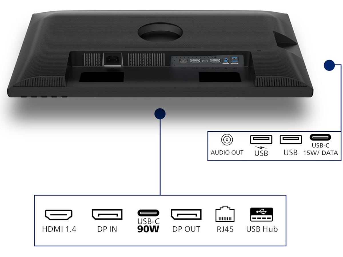 Philips 24" skärm 24B2U3301D/00 Bildskärmar