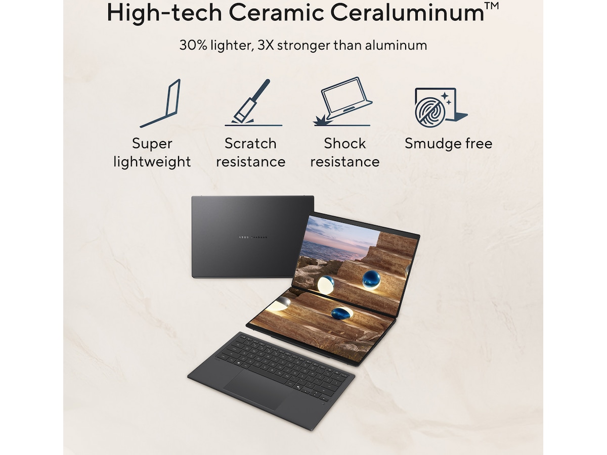 ASUS ZenBook Duo UX8407AA 14" 3K OLED Touch 144 Hz Datorer - Bärbara / laptop