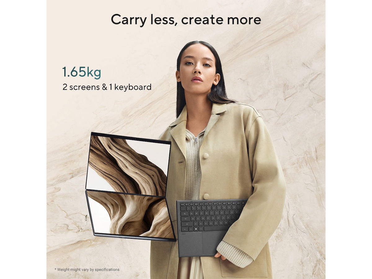 ASUS ZenBook Duo UX8407AA 14" 3K OLED Touch 144 Hz Datorer - Bärbara / laptop