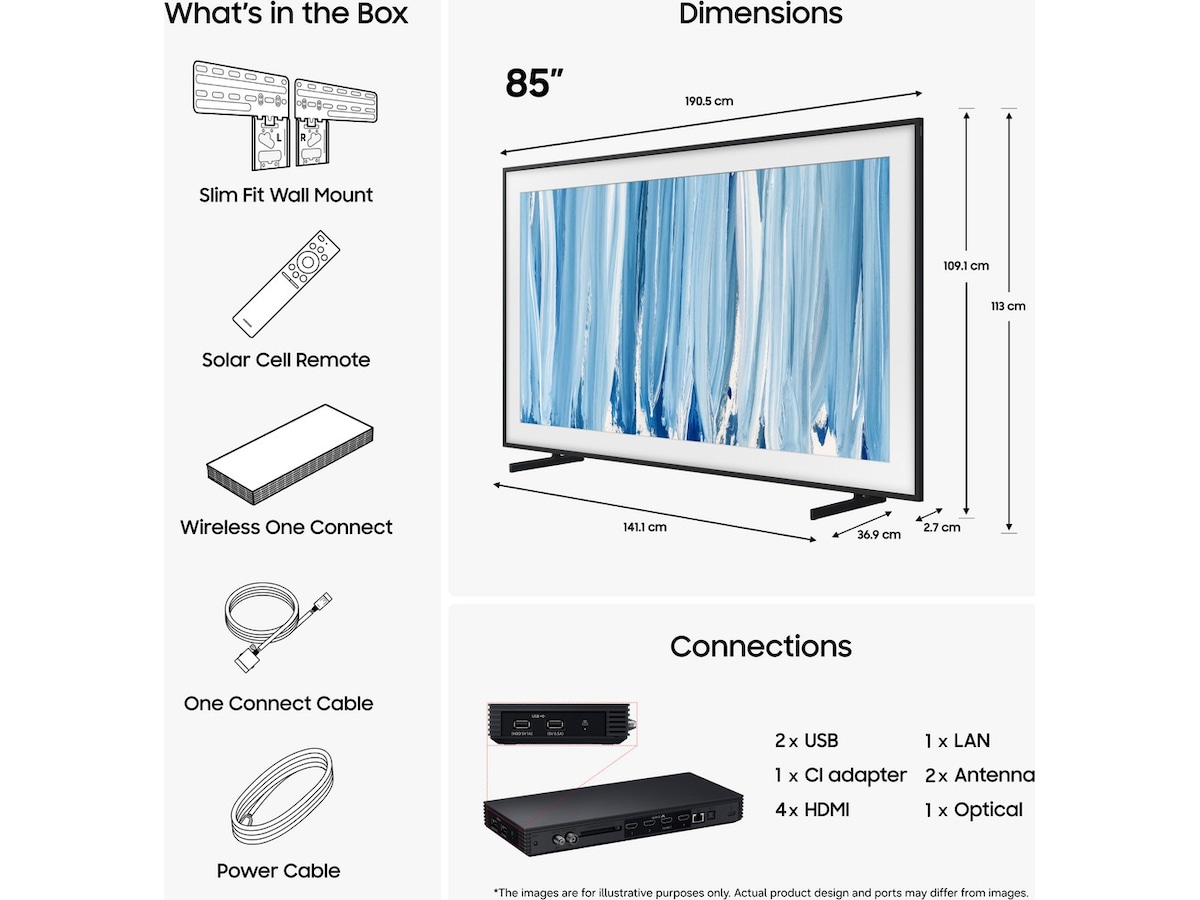 Samsung 85" The Frame Pro Neo QLED 4K Mini LED Smart TV (2026) Över 80 tums TV