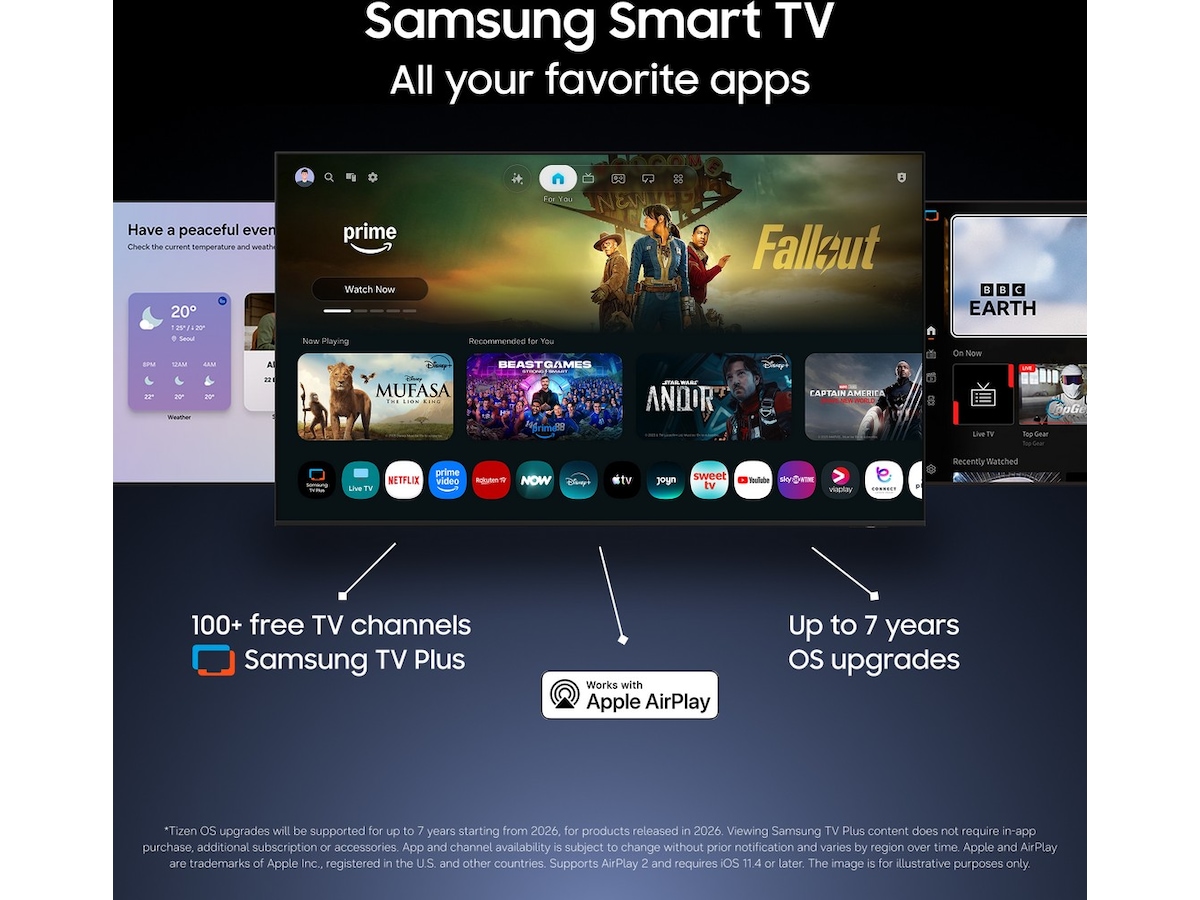Samsung 77" OLED 4K Smart TV S90H (2026) 70 - 79 tums TV