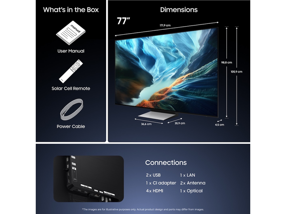 Samsung 77" OLED 4K Smart TV S90H (2026) 70 - 79 tums TV