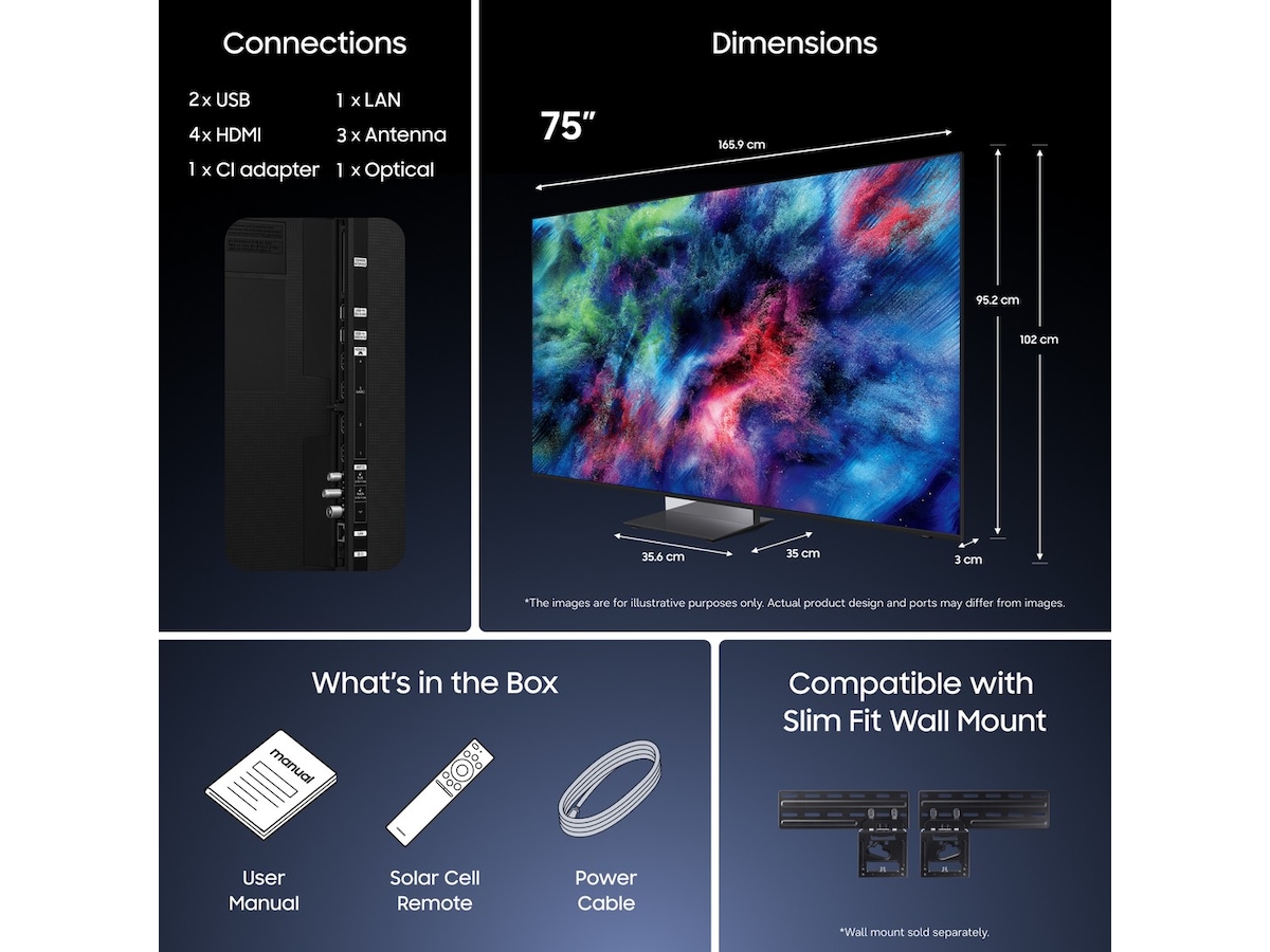 Samsung 75" R95H Micro RGB 4K Smart TV (2026) 70 - 79 tums TV
