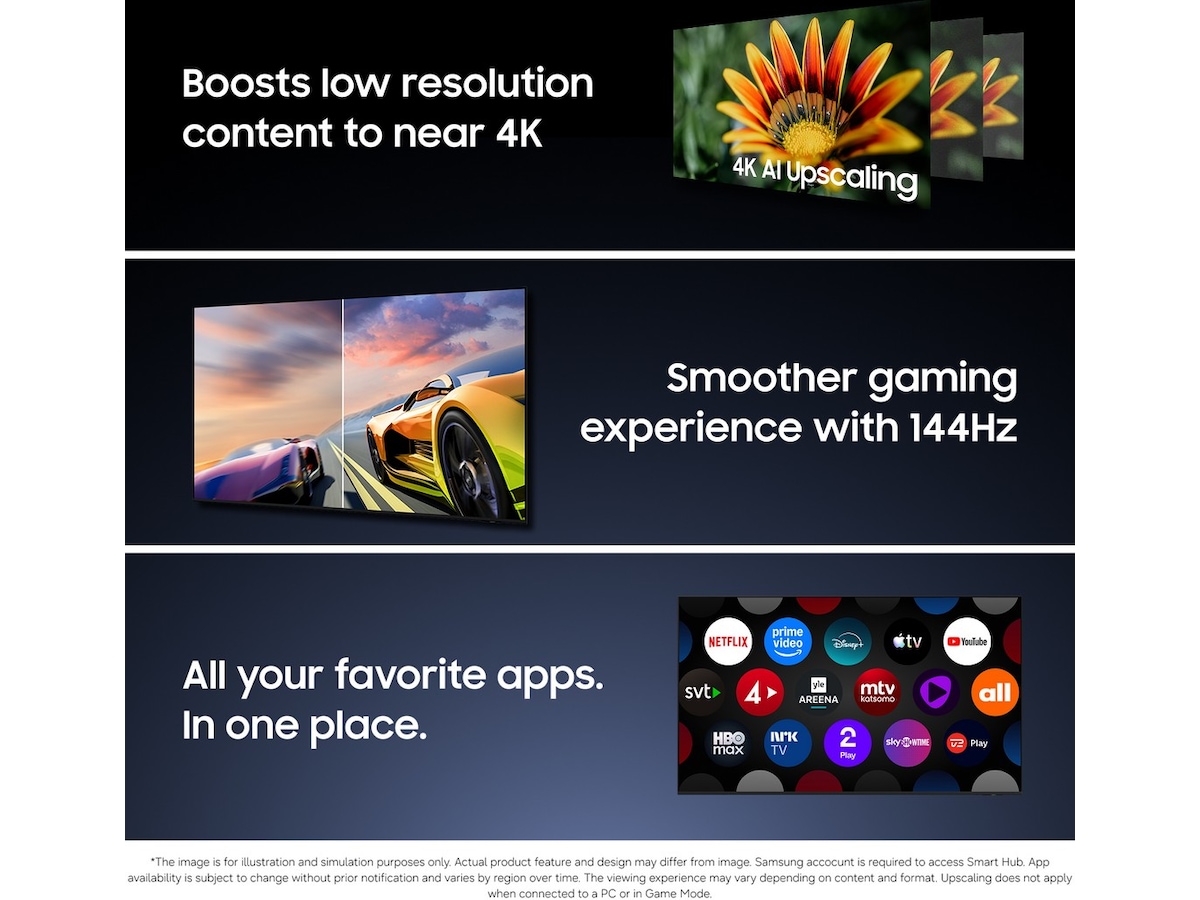Samsung 55" R85H Micro RGB 4K Smart TV (2026) 50 - 59 tums TV