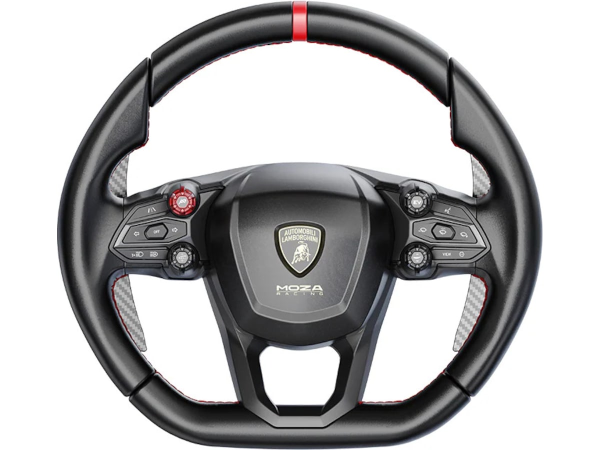 MOZA REVUELTO Lamborghini Sim Racing Wheel Ratt och pedaler