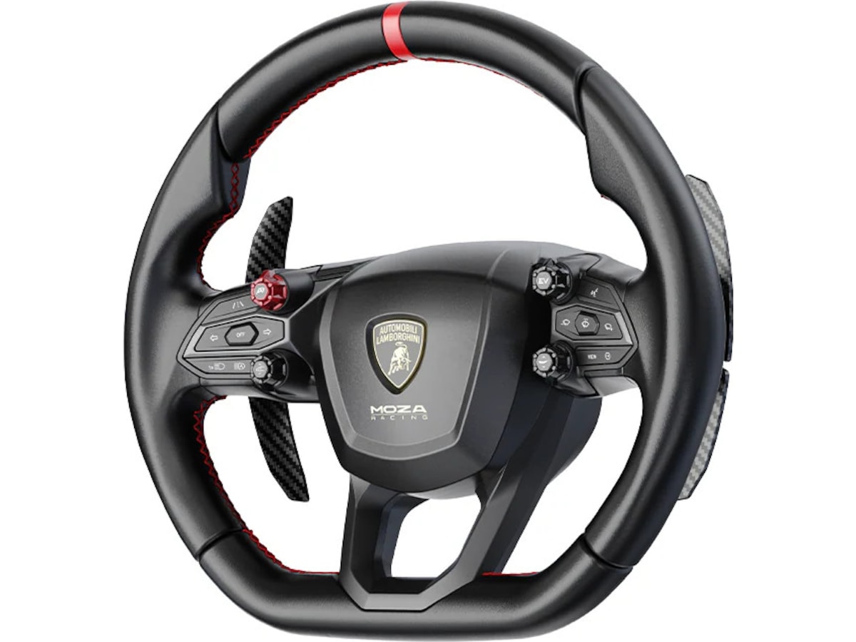MOZA REVUELTO Lamborghini Sim Racing Wheel Ratt och pedaler