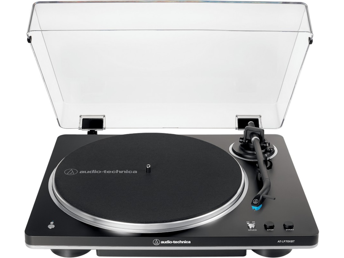 Audio-Technica AT-LP70XBTBS skivspelare (svart/silver) Skivspelare