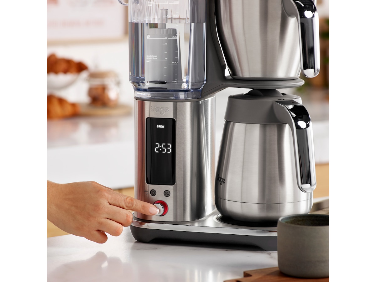 Sage the Luxe Brewer Thermal Kaffemaskin (borstat rostfritt stål) Kaffebryggare