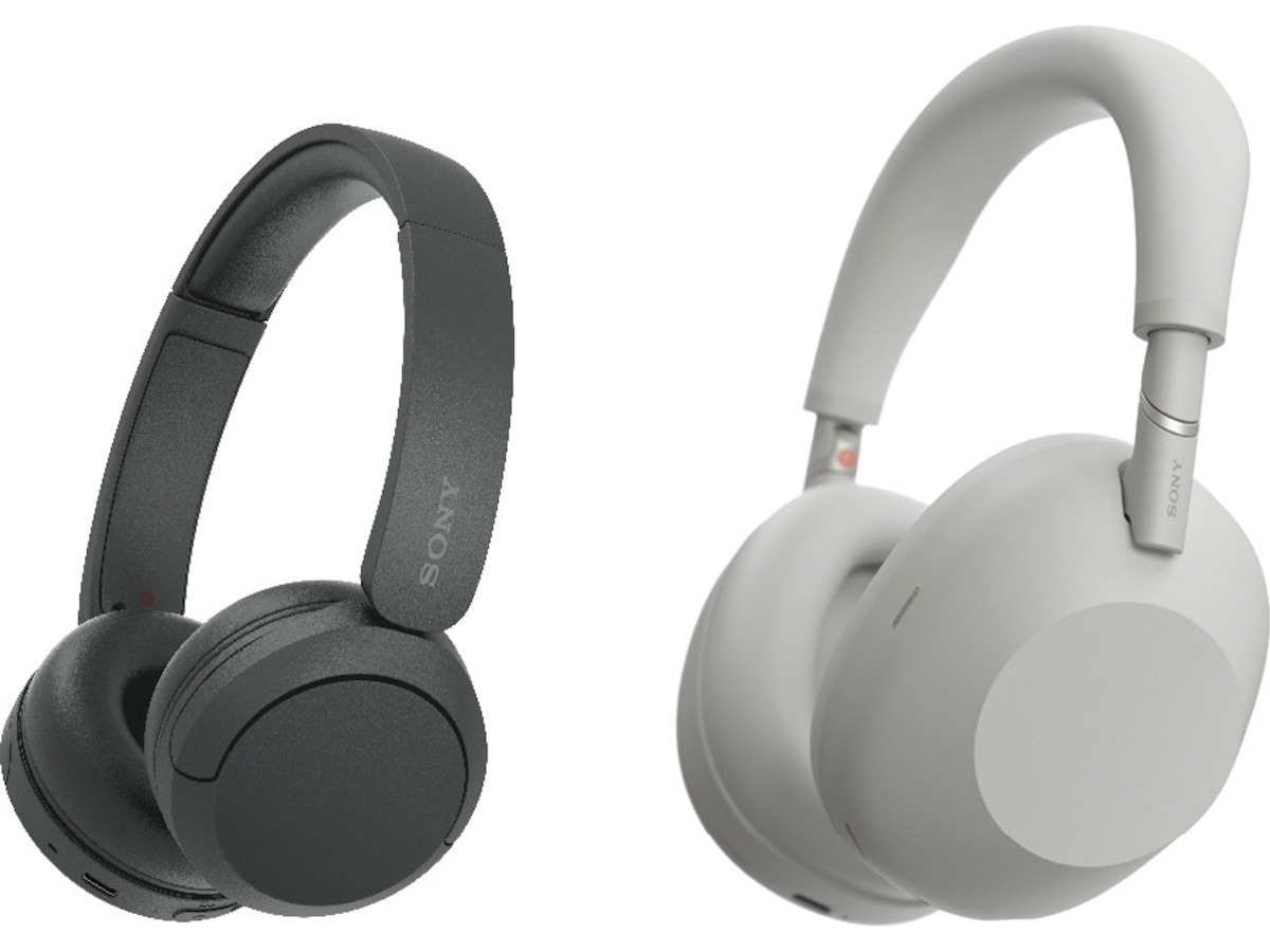 Sony WH-1000XM6 trådlösa hörlurar, Over-Ear (silver) + Sony WH-CH520 Hörlurar