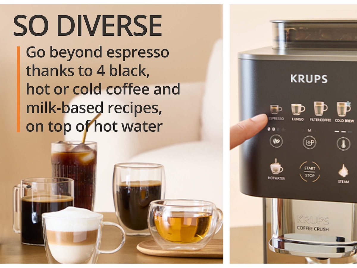 Krups Coffee Crush Experience espressomaskin 1,8L SA403BE0 Espressomaskiner