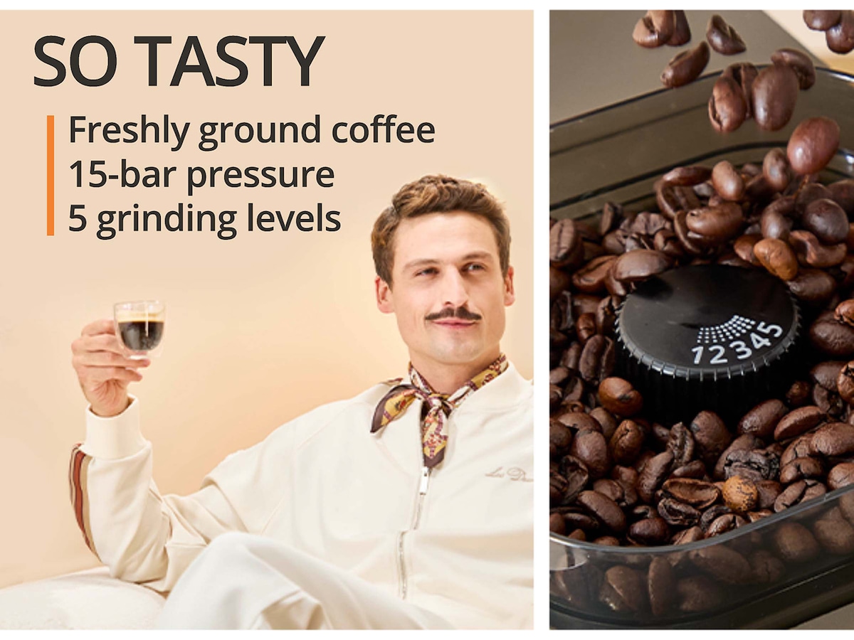 Krups Coffee Crush Experience espressomaskin 1,8L SA403BE0 Espressomaskiner