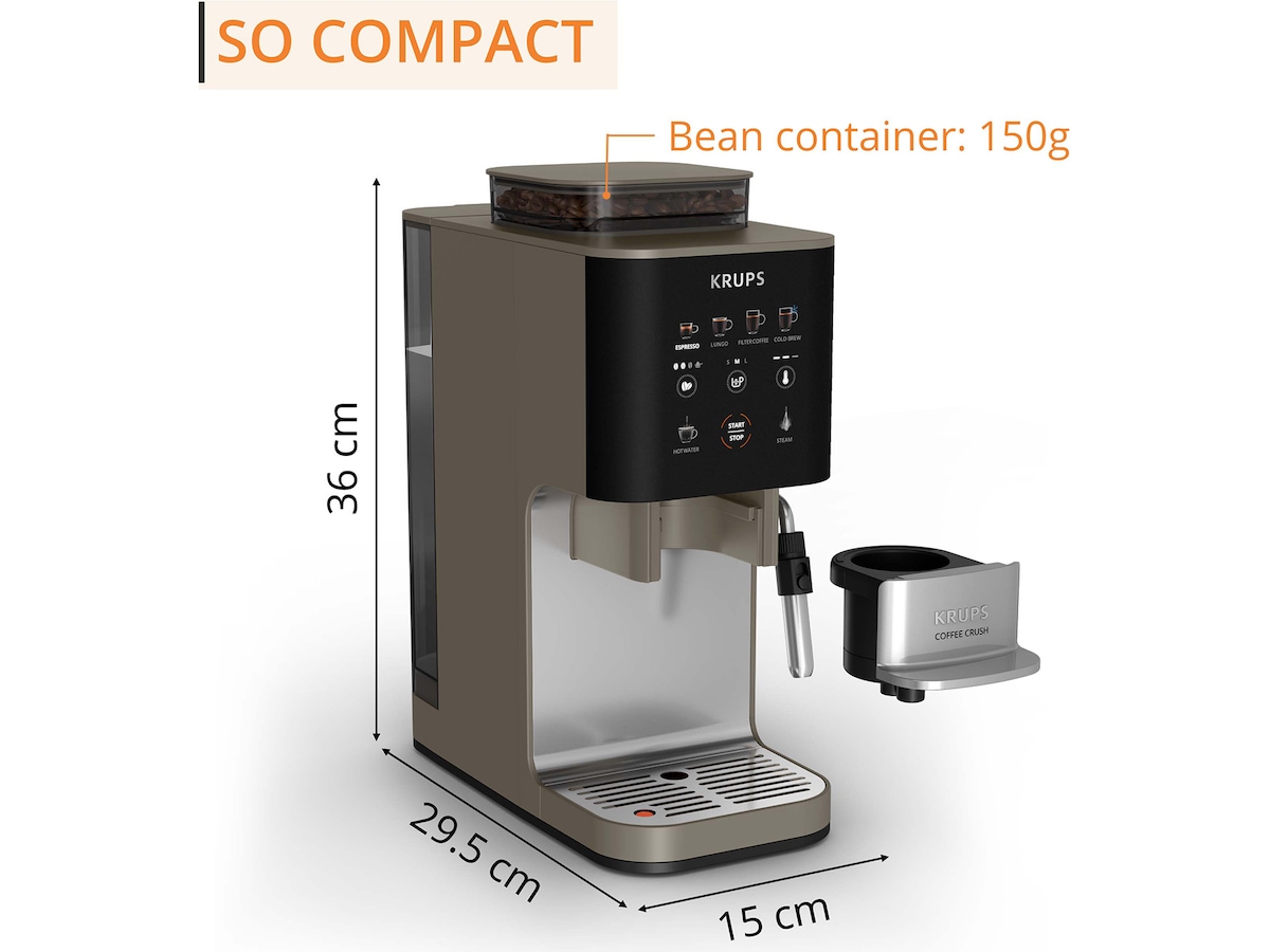 Krups Coffee Crush Experience espressomaskin 1,8L SA403BE0 Espressomaskiner