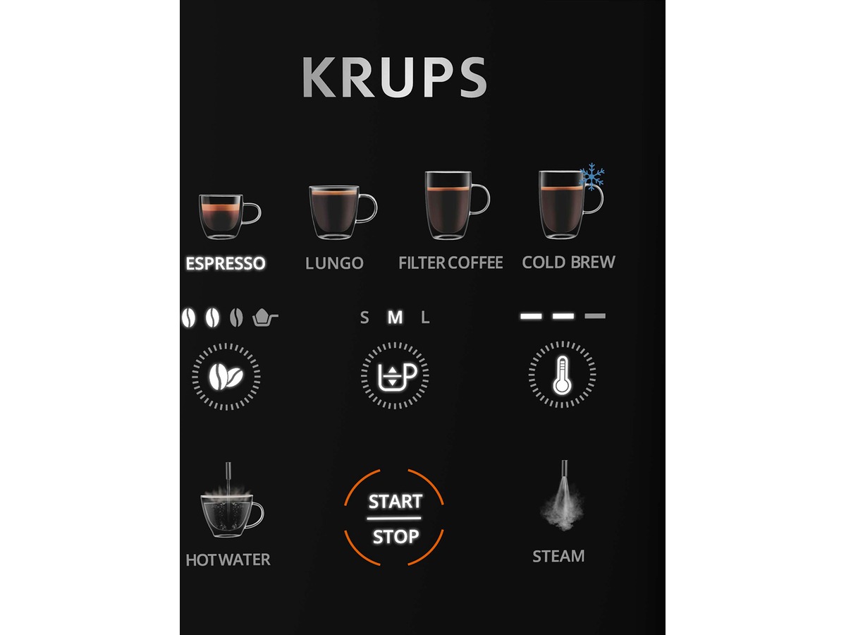 Krups Coffee Crush Experience espressomaskin 1,8L SA403BE0 Espressomaskiner