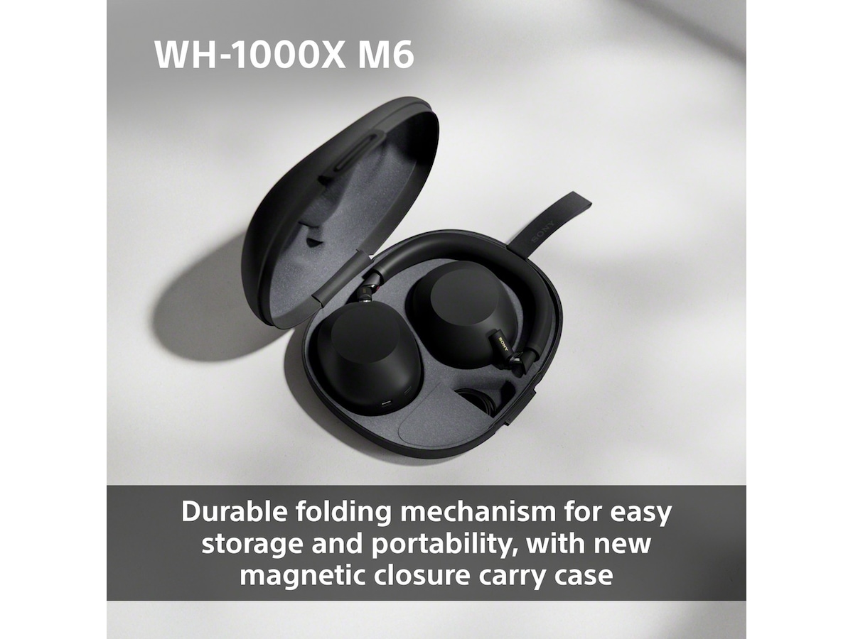 Sony WH-1000XM6 trådlösa hörlurar, Over-Ear (svart) + Sony WH-CH520 Hörlurar