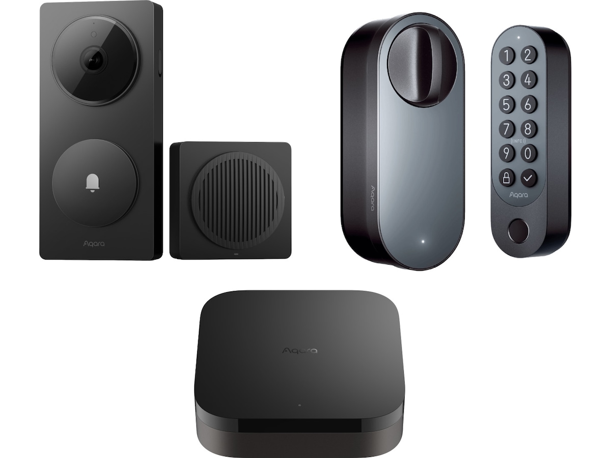 Aqara Smart Lock U200 Set + Hub M3 + Doorbell Camera Hub G410 Elektroniskt dörrlås